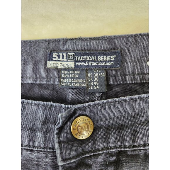 5.11 Tactical Cargo Pants Mens 38"x34" Utility Workwear Discolored Navy 74251 - Picture 5 of 15